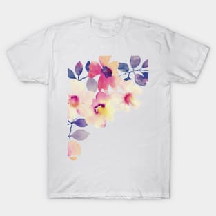 Floral Artwork T-Shirt